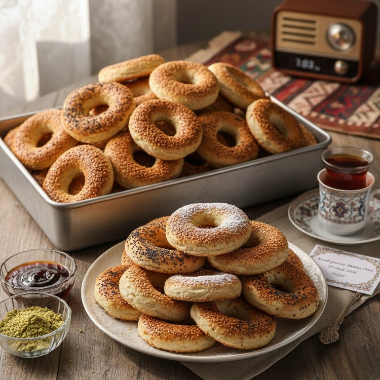 Pastane Usulü Kıyır Kıyır Kandil Simidi Tarifi