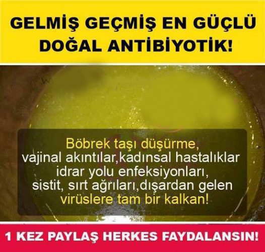 Doğal Antibiyotik ve Kadınsal Hastalıklara Şifa
