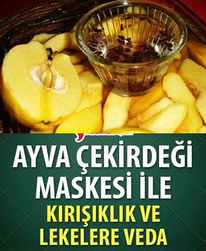 Ayva Çekirdeği Maskesi İle Kırışıklık ve Lekelere Veda