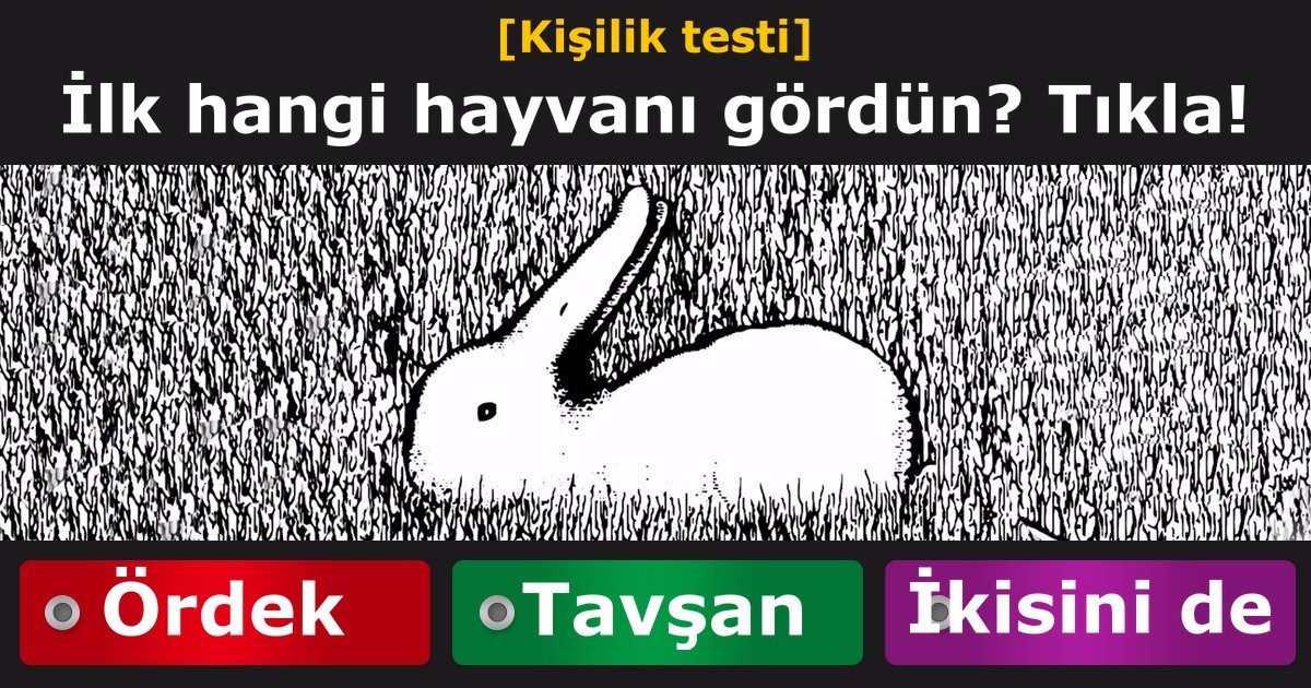 [Kişilik testi] Resimde ilk gördüğün hayvan hangisi?