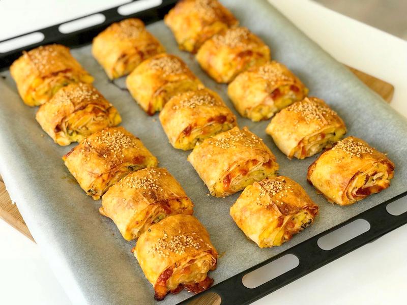 Patatesli Peynirli Dilim Börek