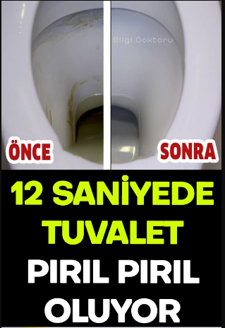 Sadece 12 saniyede tuvaletiniz tertemiz olacak