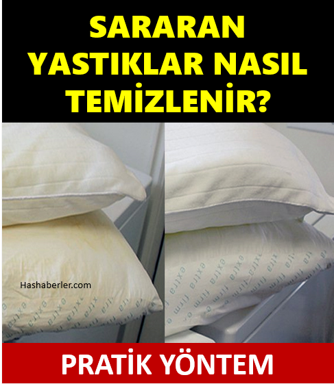 Sararan yastıklar nasıl temizlenir işte kolay yöntem