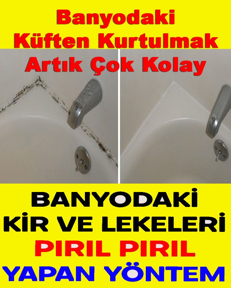 Banyonuzdaki Küflenmeden Çabucak Kurtulabilirsiniz