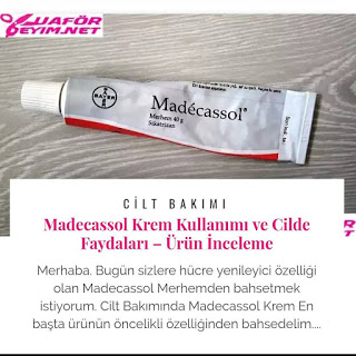 Evinizde bulundurun.İşte tüm faydaları.Madecassol Merhem Cilde Faydaları