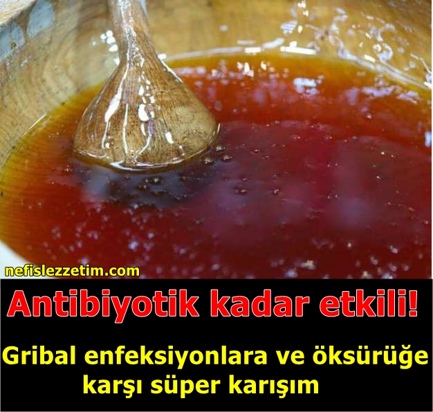 Antibiyotik kadar etkili! Gribal enfeksiyonlara ve öksürüğe karşı süper karışım