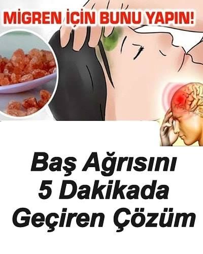 Baş Ağrısını 5 Dakikada Geçiren Çözüm
