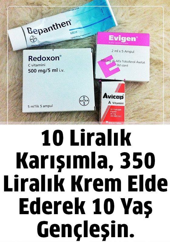 10 Liralık Karışımla, 350 Liralık Krem Elde Ederek 10 Yaş Gençleşin