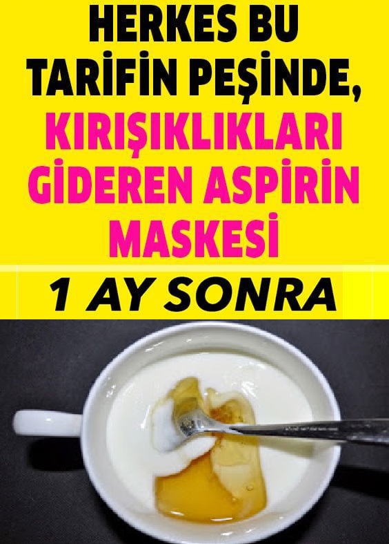 Buruşuklukları Yok Eden Aspirin Tarifi
