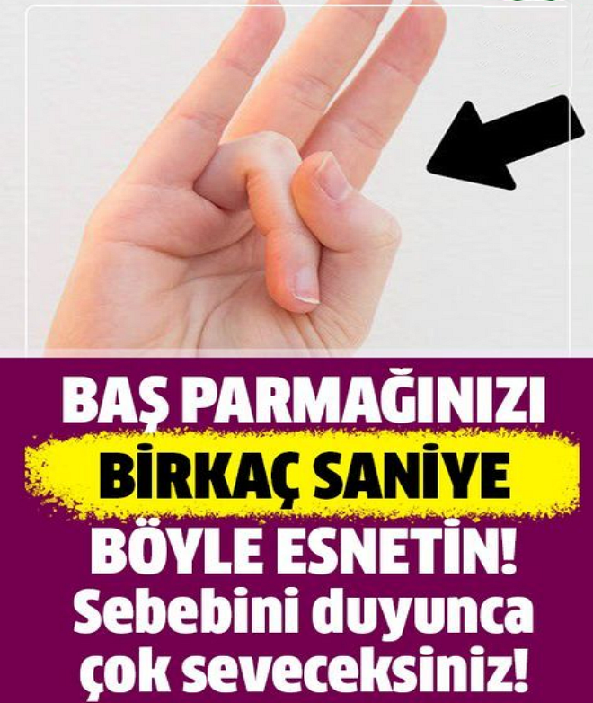 Başparmağınızla yüzük parmağınızı birkaç saniyeliğine böyle esnetin. Sebebini ise çok seveceksiniz!