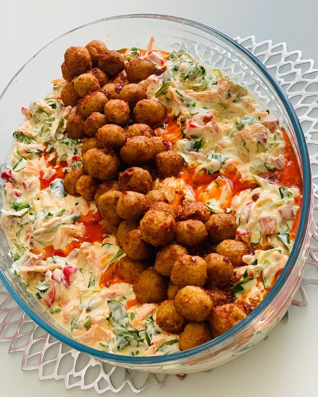 Bulgur Köfteli Semizotu Salatası