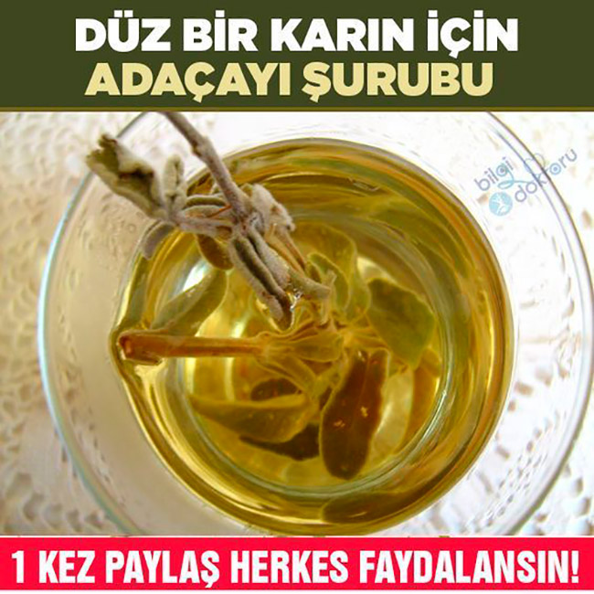 Dümdüz Bir Karın İçin Ada Çayı Şurubu