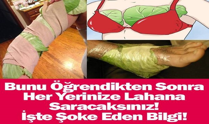 Uyumadan Önce Bacaklarınızı Lahana Yaprakları ile Sararsanız