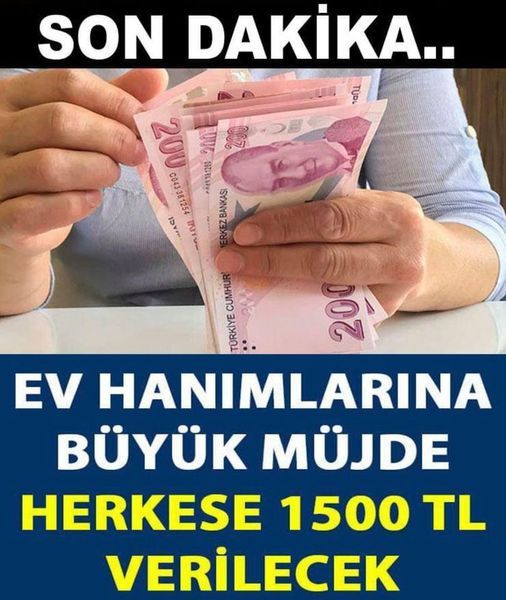 Ev Hanımlarının Başına Devlet Kuşu Kondu HEM DE GERİ ÖDEMESİZ.