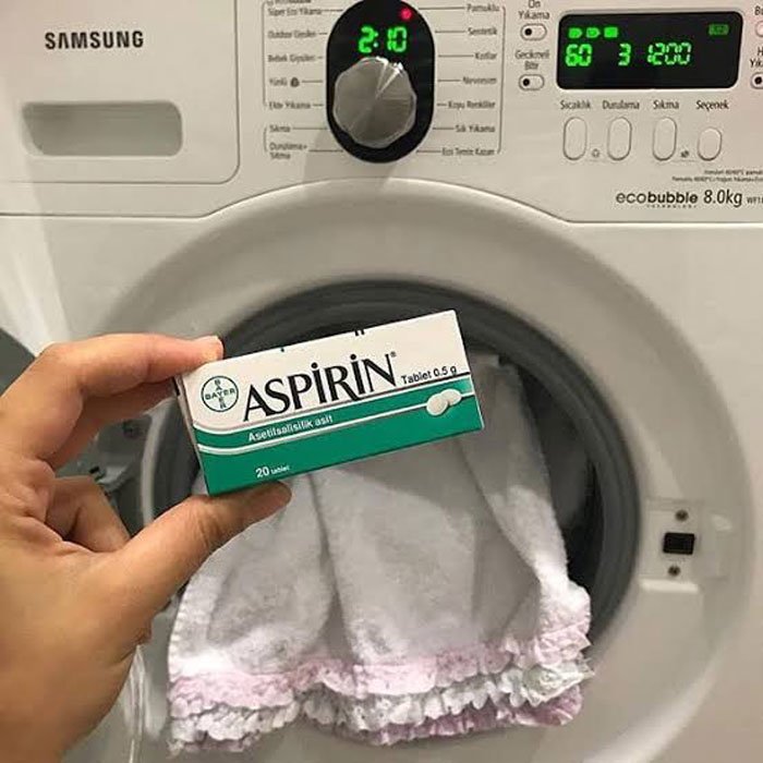 Çamaşır Makinesine Biraz Asprin Eklediğinizde Neler Olacağını Biliyor Musunuz?