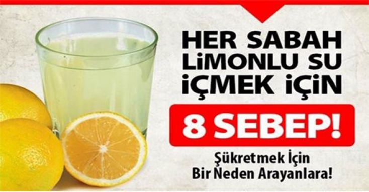 Her sabah limonlu su içiyorlar neden mi?