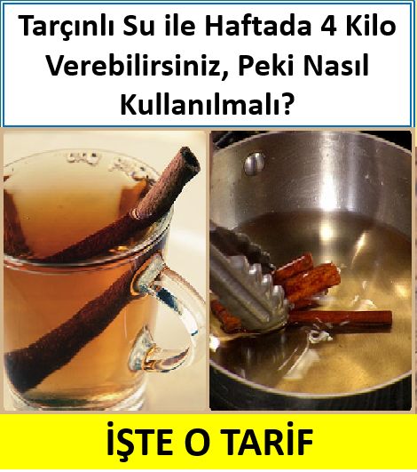 Tarçınlı Su ile Haftada 4 Kilo Verebilirsiniz, Peki Nasıl Kullanılmalı?