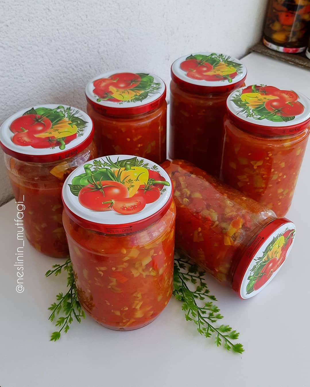 Yaz Tadında Menemen Konservesi