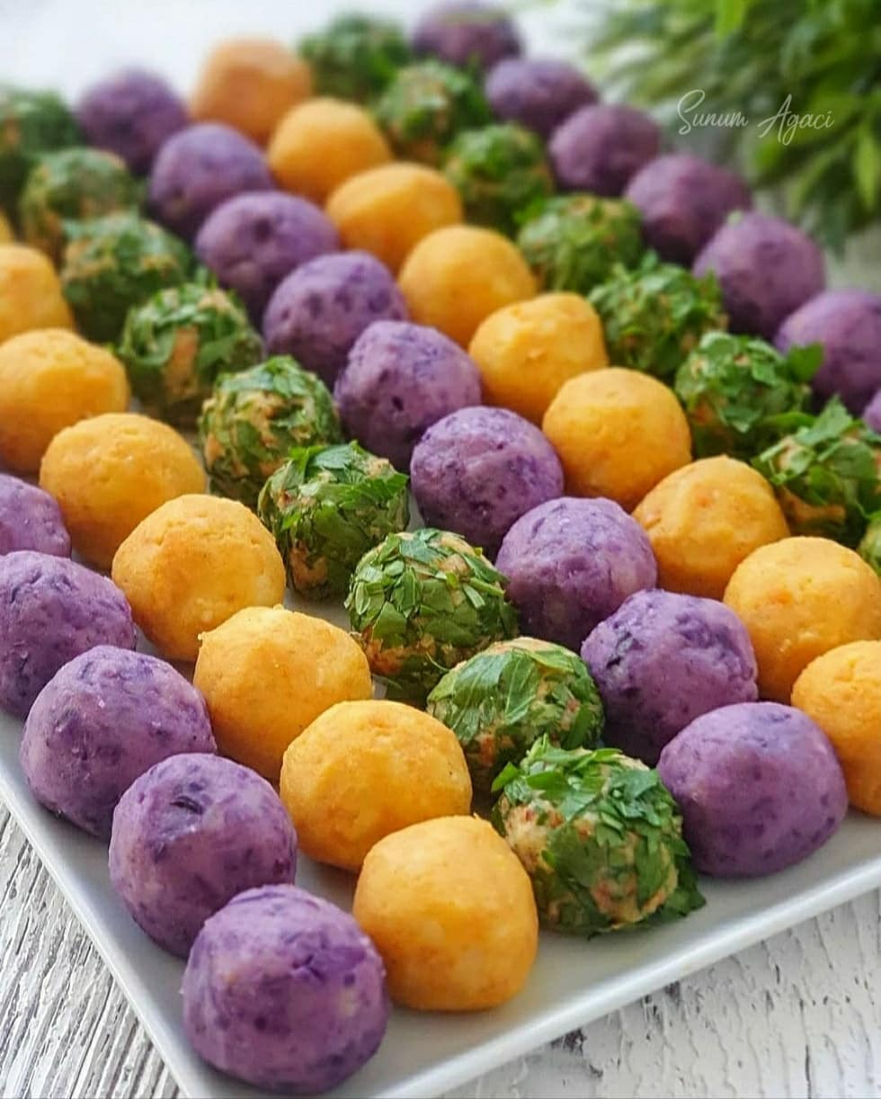 Renkli Patates Topları