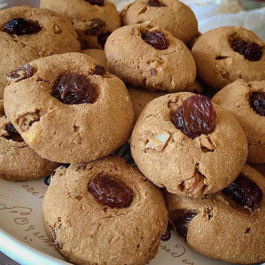 Yulaf Unlu Tahinli Pekmezli Kurabiye