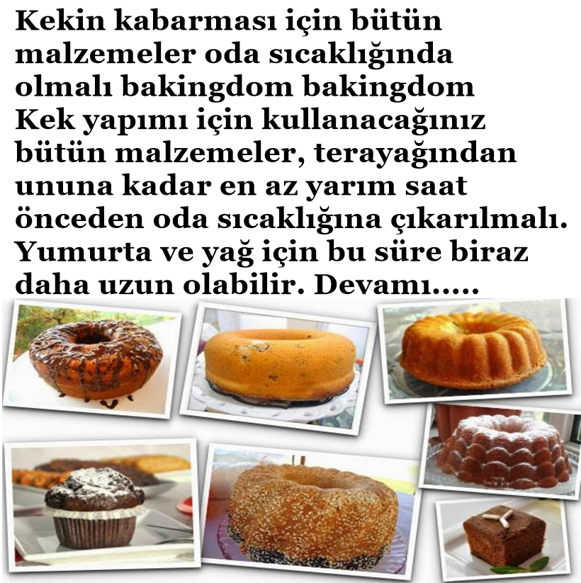 Kabarık Kek yapmanın püf noktaları
