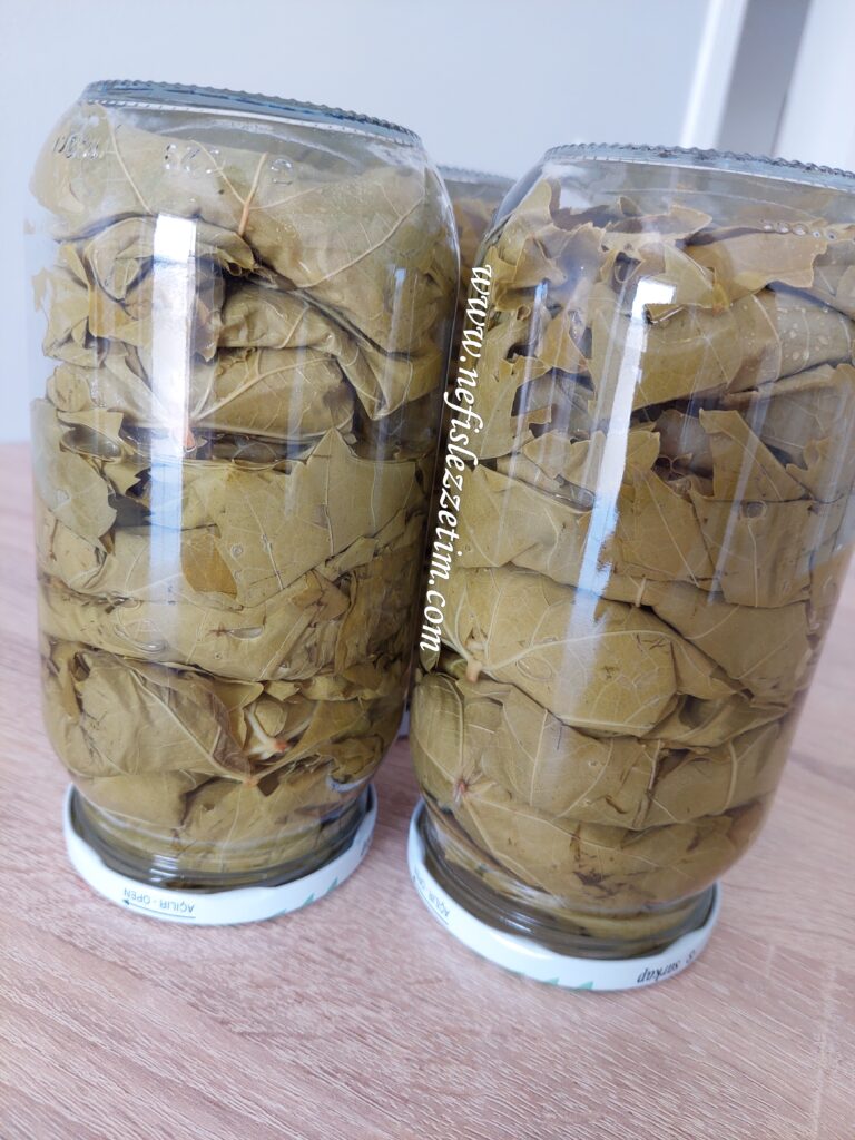 En Kolay Kışlık Yaprak Saklama Tarifi