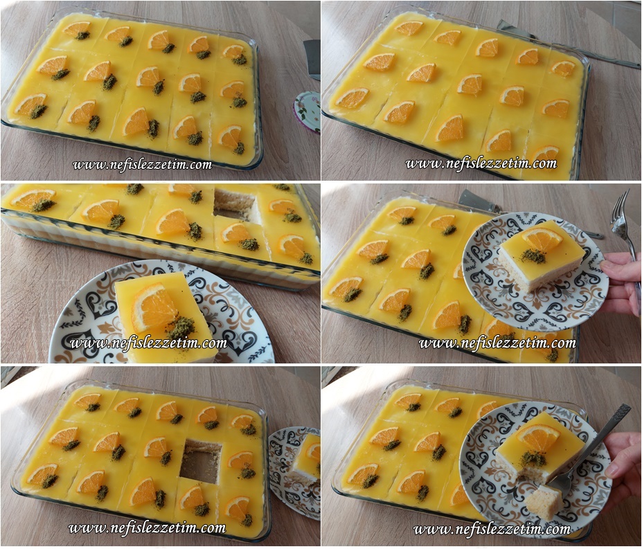 Aile Boyu Portakal ve Limon Soslu Borcam Pastası
