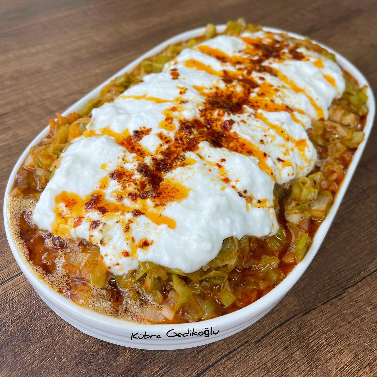 Yoğurtlu Pırasalı Kavurma