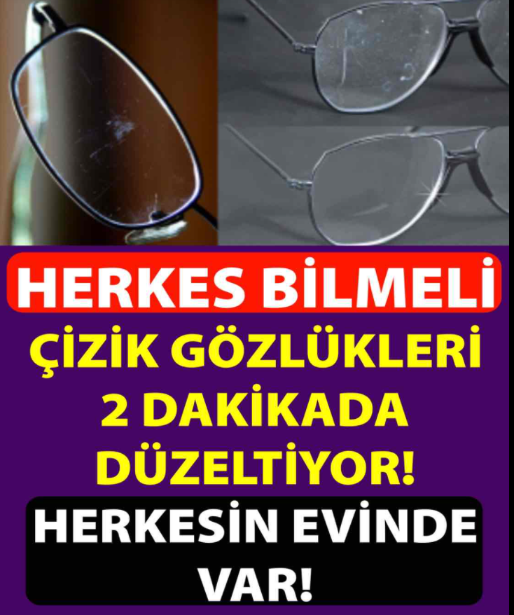 Çizik Gözlükleri İki Dakikada Düzeltin