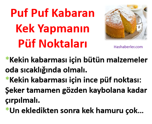 Püf Noktasıyla Kek Nasıl Kabarır?