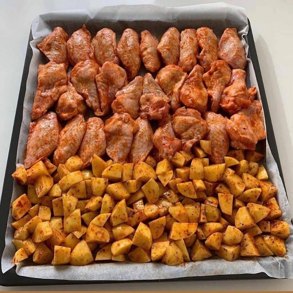 Körili Patatesli Tavuk Kanat