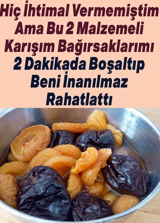 2 Malzemeli Karışım ile 2 Dakikada Bağırsaklarınızı Boşaltıp Rahatlatın