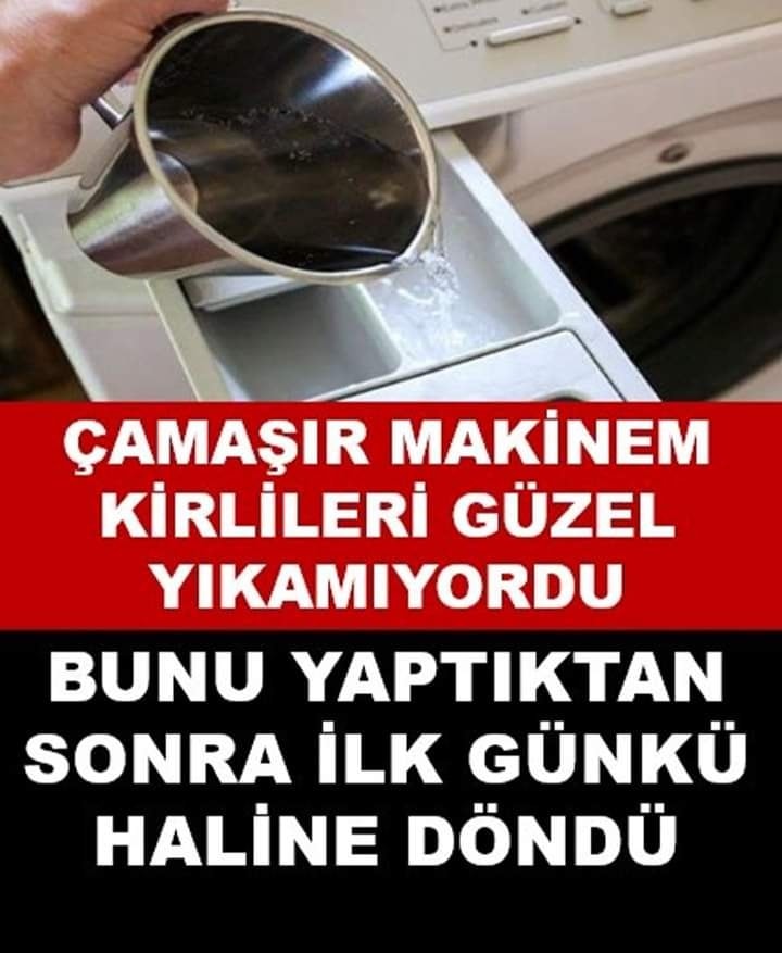 Evde yapıp dökün, Çamaşır makinanız ilk günkü gibii çalışacak.