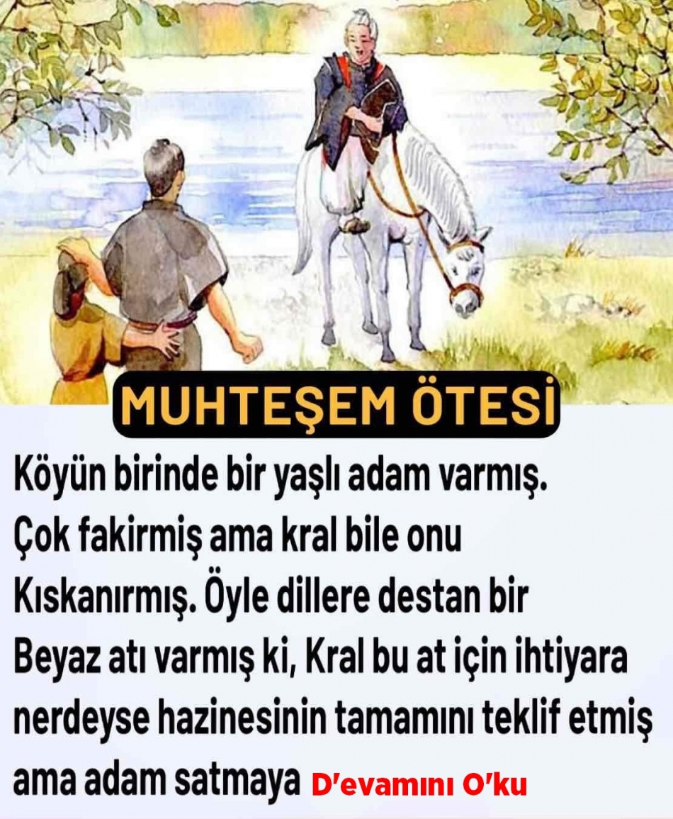 Köyün birinde bir yaşlı adam varmış