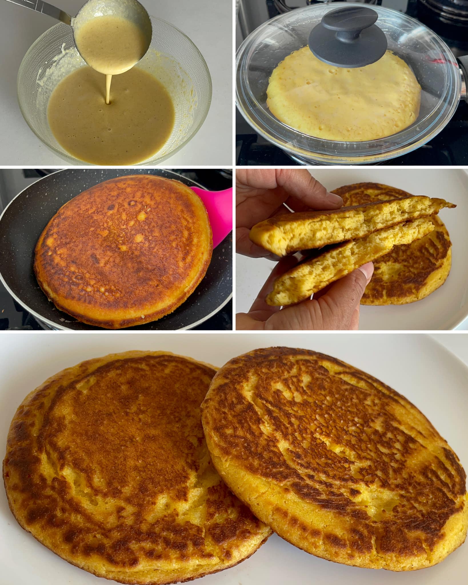 15 Dakikada Tavada Sünger Gibi Mısır Ekmeği