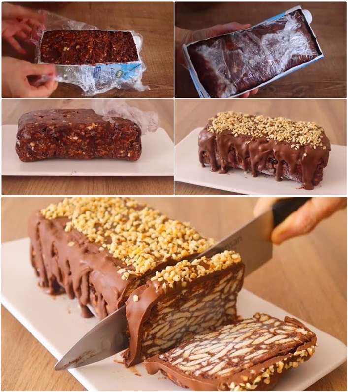 Süt Kutusu İle 3 Malzemeli Pasta