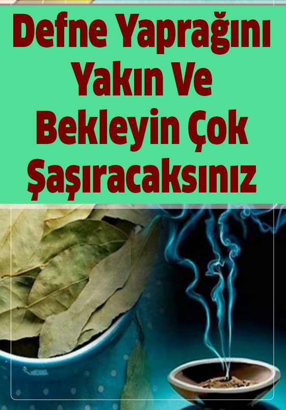 Defne Yaprağını Yakıp 10dk Bekleyin Ve Mucizeye Tanıklık Edin