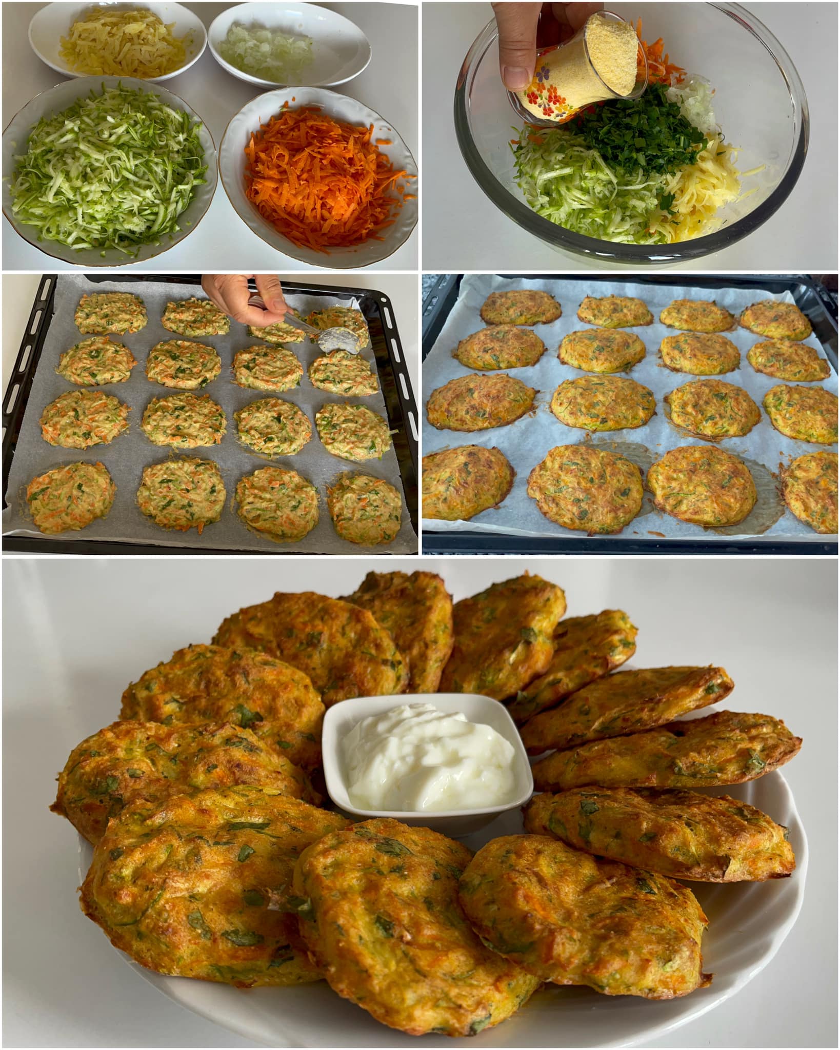 Fırında Sebzeli Kabak Mücver