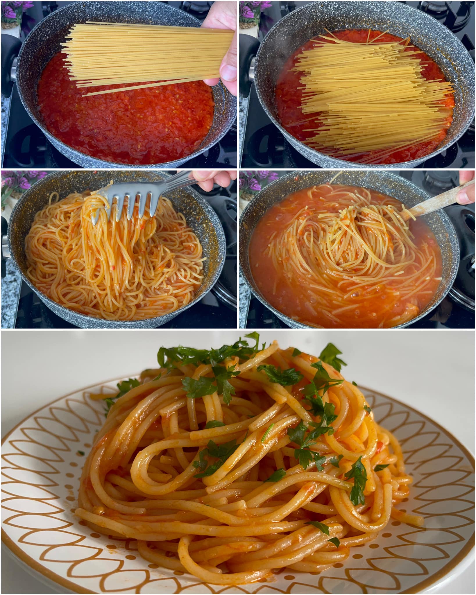 Haşlamak Yok Süzmek Yok Kendi Sosunda Pişen Enfes Spagetti