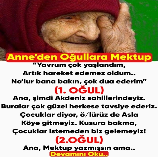 Anneden Evlatlarına Mektup