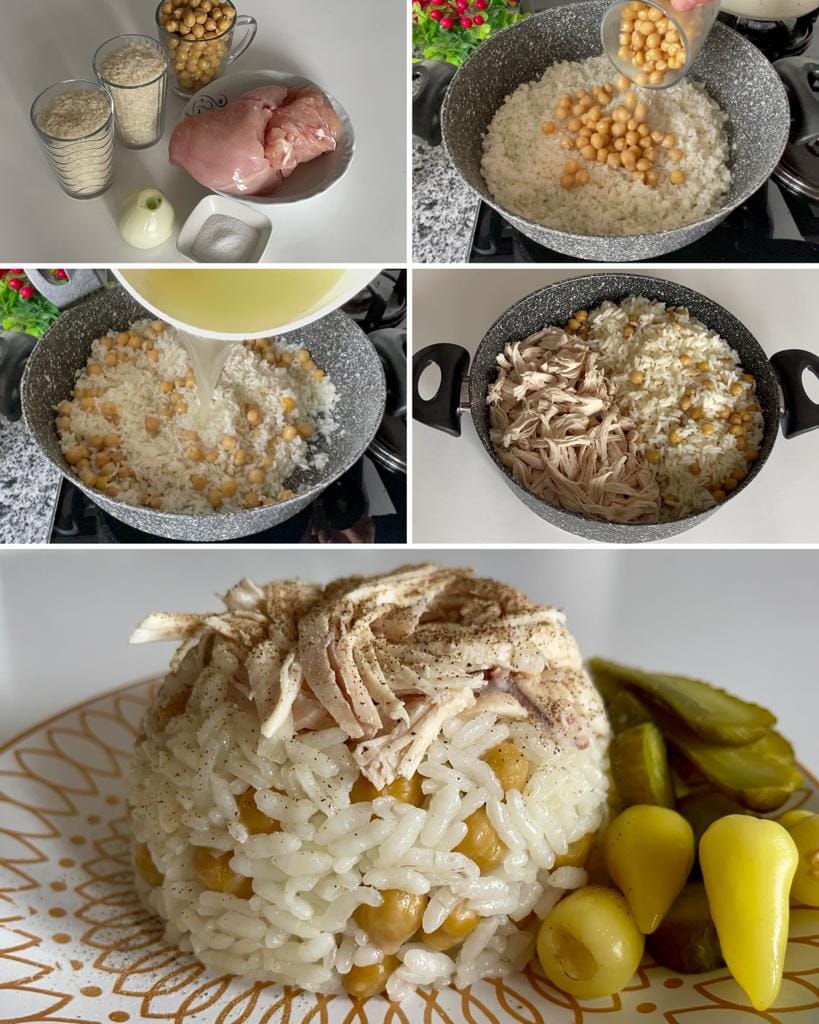 Tavuklu Nohutlu Sokak Pilavı
