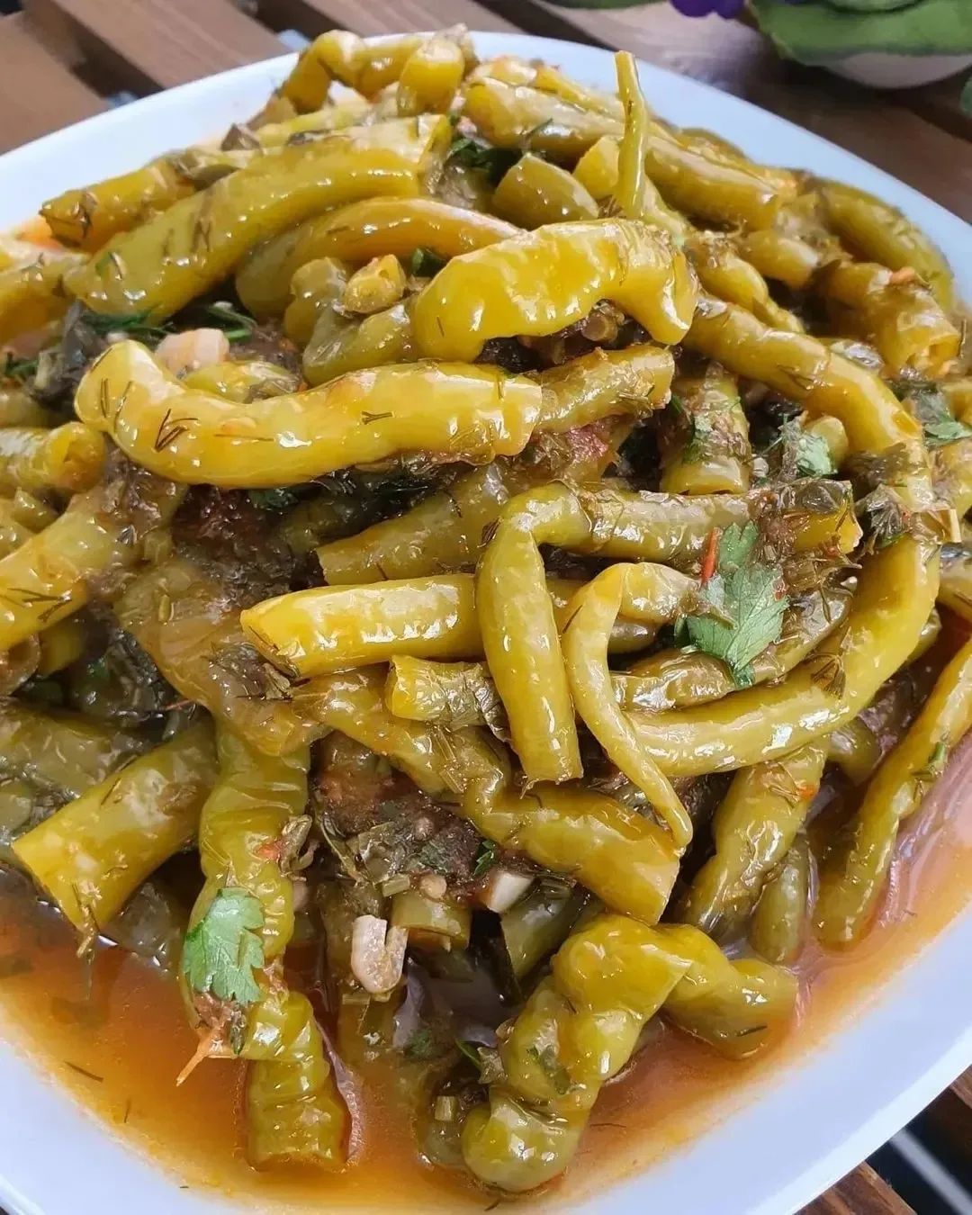 Yağlı Soslu Biber Turşusu
