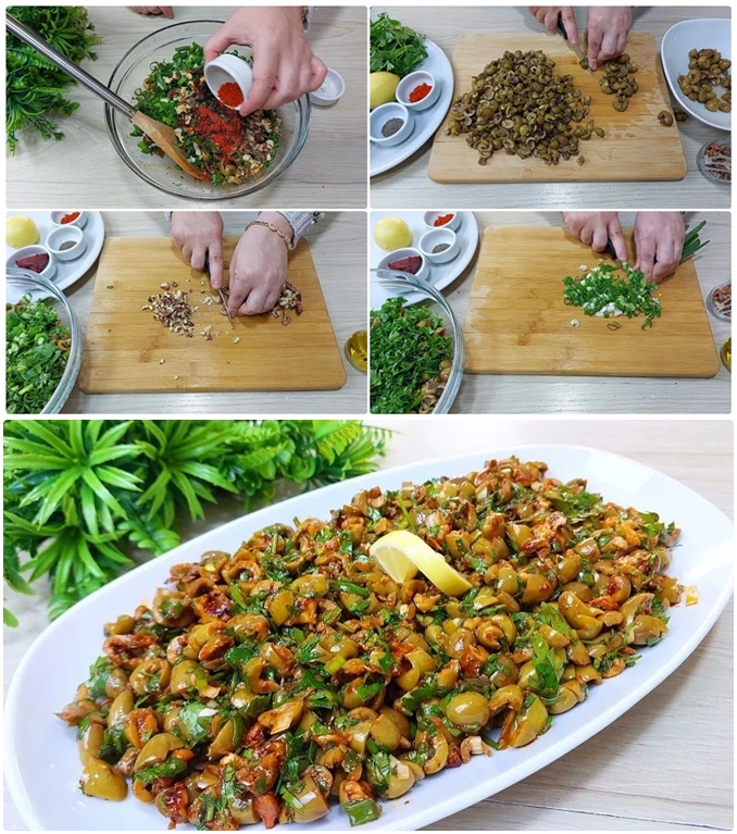 Yeşil Zeytin Piyazı