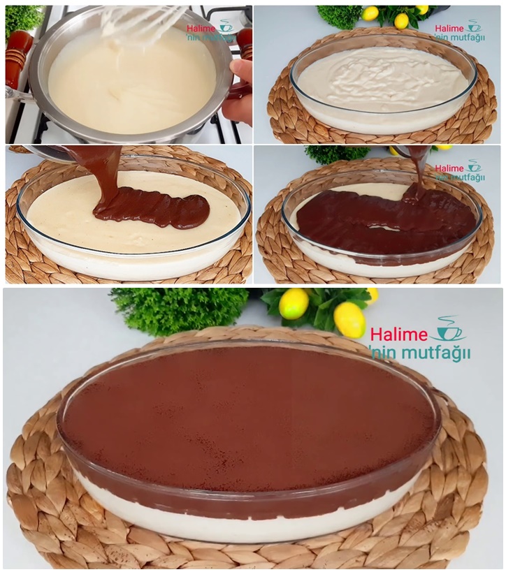 2 Renkli Sütlü Tatlı