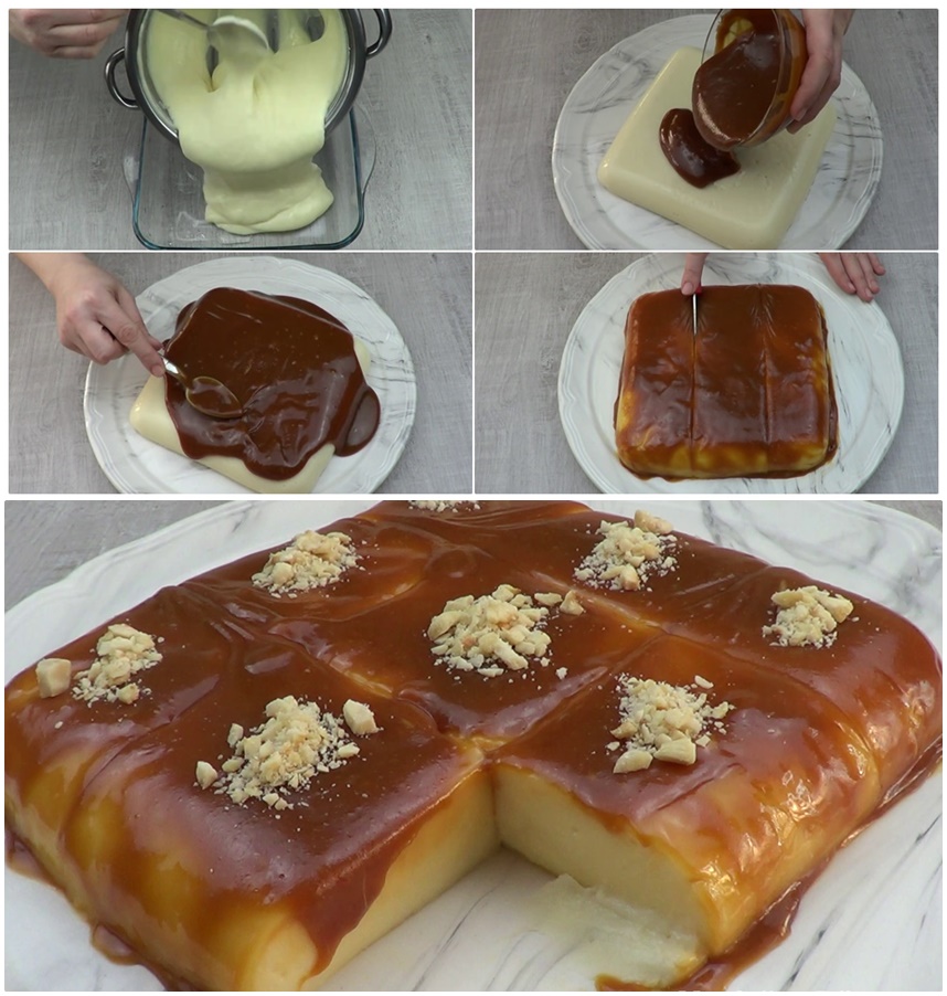 İki Renkli Karamelli Nefis Sütlü Tatlı