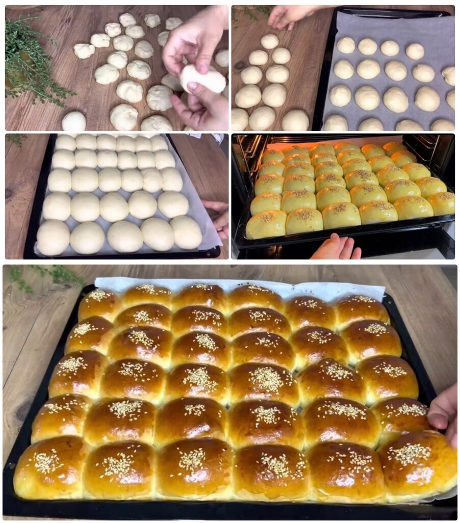 Tepsi Tepsi Yapıyorum Yapıldığı An Bitiyor İster Kahvaltıya İster 5 Çayına Pamuk Poğaça Tarifi