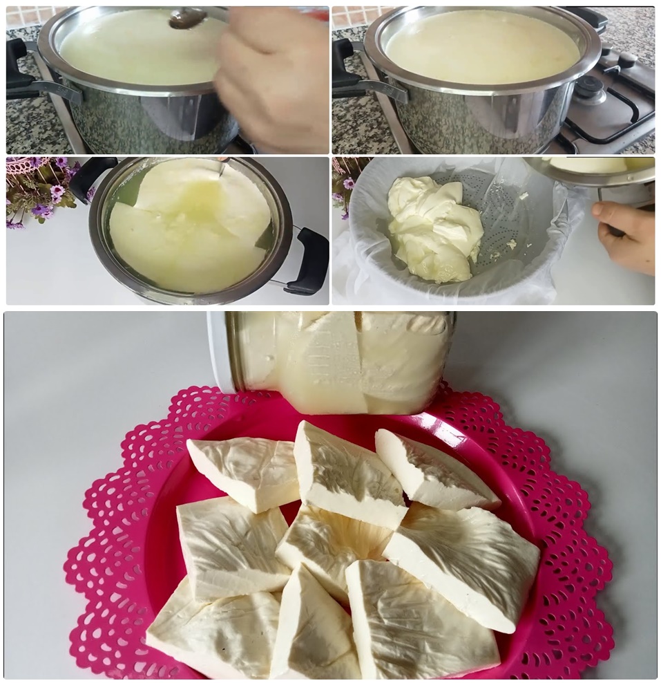 5 lt. Sütten 1 kg PEYNİR nasıl elde edilir İzlenme ve Beğeni rekoru kıran Köy Peyniri Yapılışı