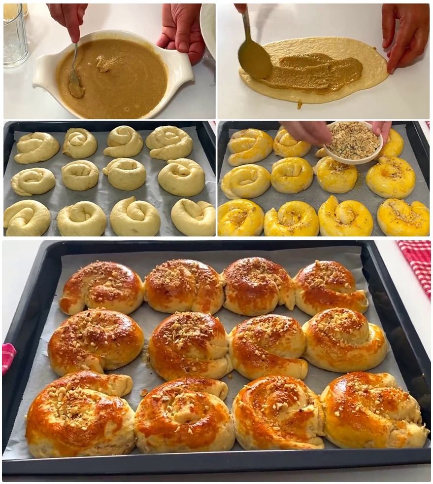 Cevizli Tahinli Çörek Tarifi