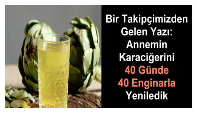 Takipçimizden Gelen Yazı: Annemin Karaciğerini 40 Günde Enginarla Yeniledik