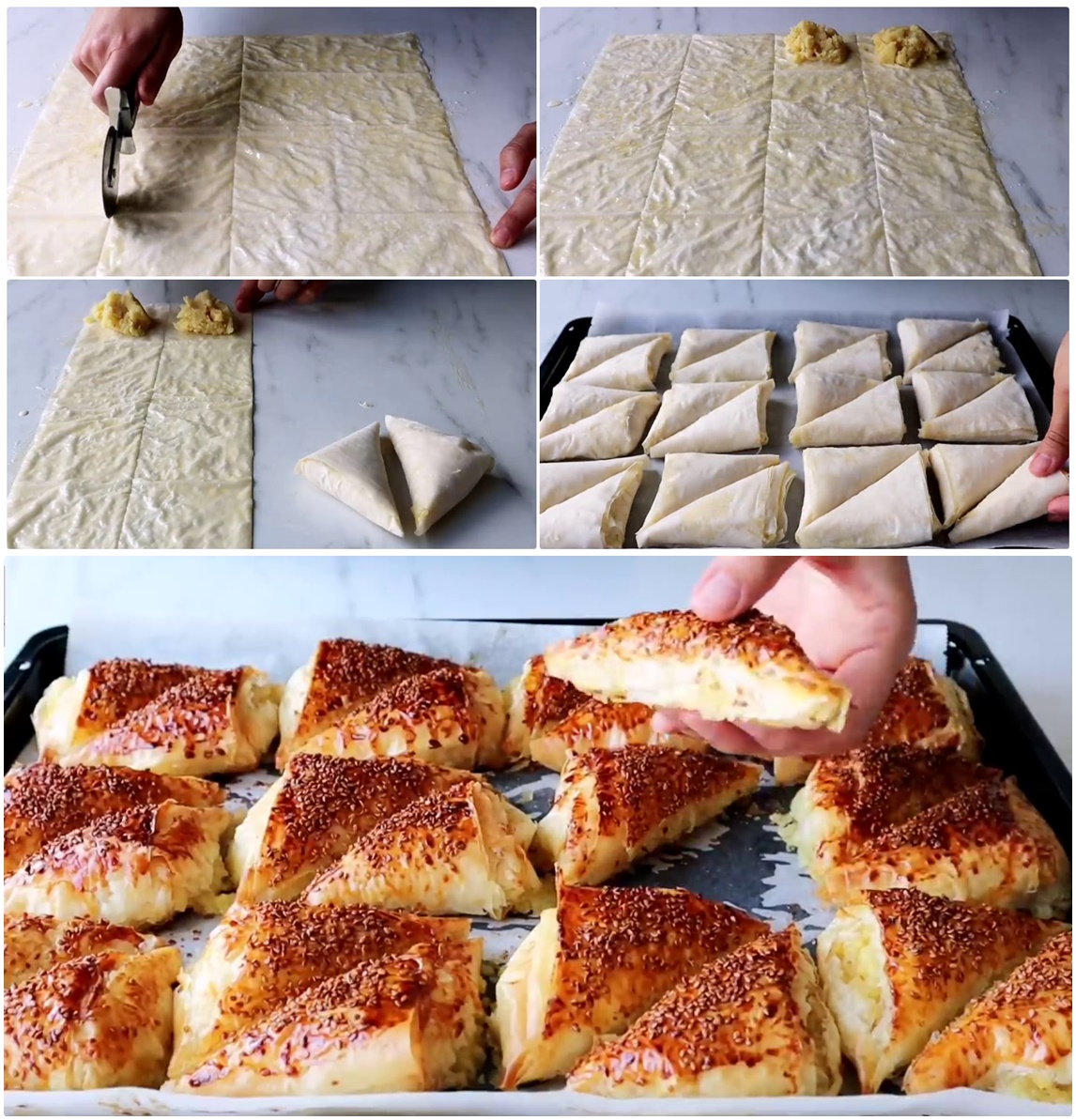 Kat Kat Çıtır Çıtır Patatesli Muska Börek